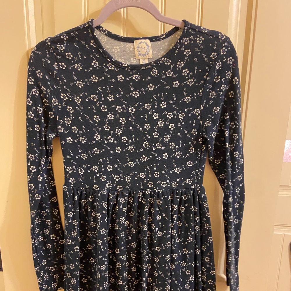 Blue Rain Floral Dress
